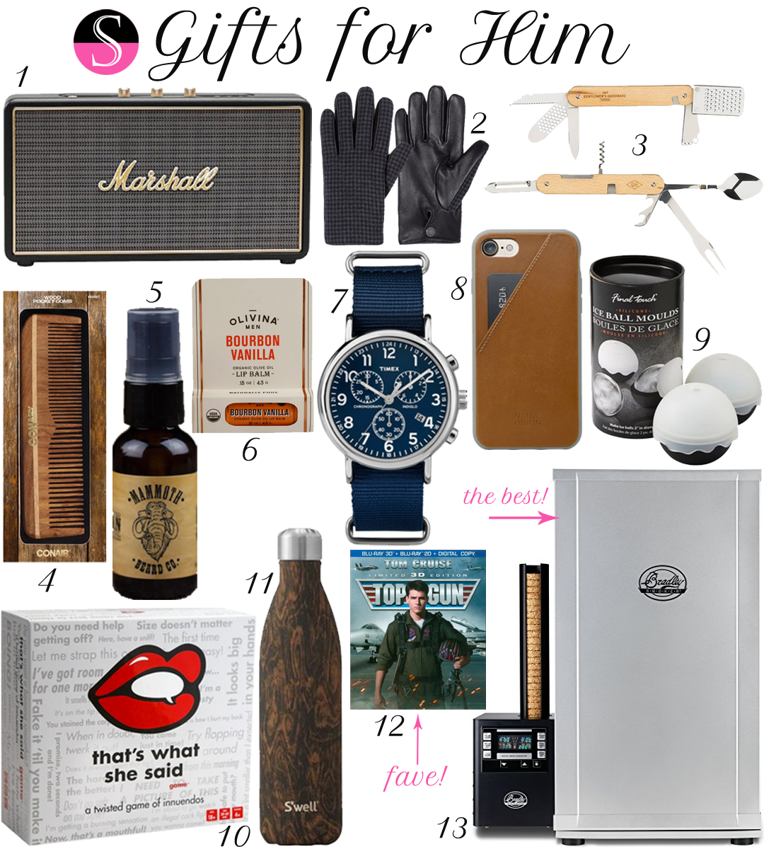 Gifts for Him | Gift Guide | Gifts for Men | Gift Guide | Stocking Stuffers | Gifts for Husband Brother Dad Father Boyfriend | Best Gifts for Men